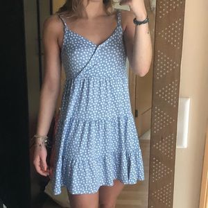 Hollister Blue Floral Mini Dress Size Medium